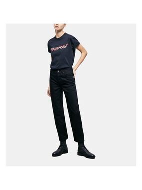 Women's The Kooples Black Straight Leg Jeans Size 27